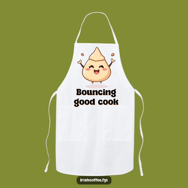 Funny Coffee Liquor Dollop Apron: Bounce into the Kitchen, Hilarious Gift