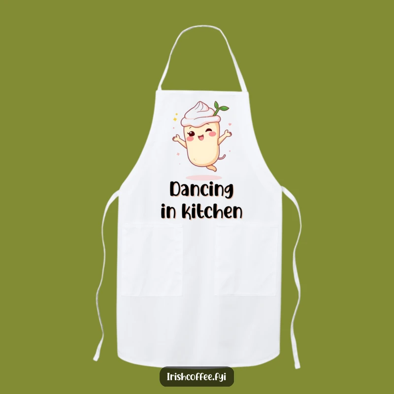 Funny Cream Liqueur Dancing Apron: Kitchen Spirit Character Wear, Ideal Funny Gift!