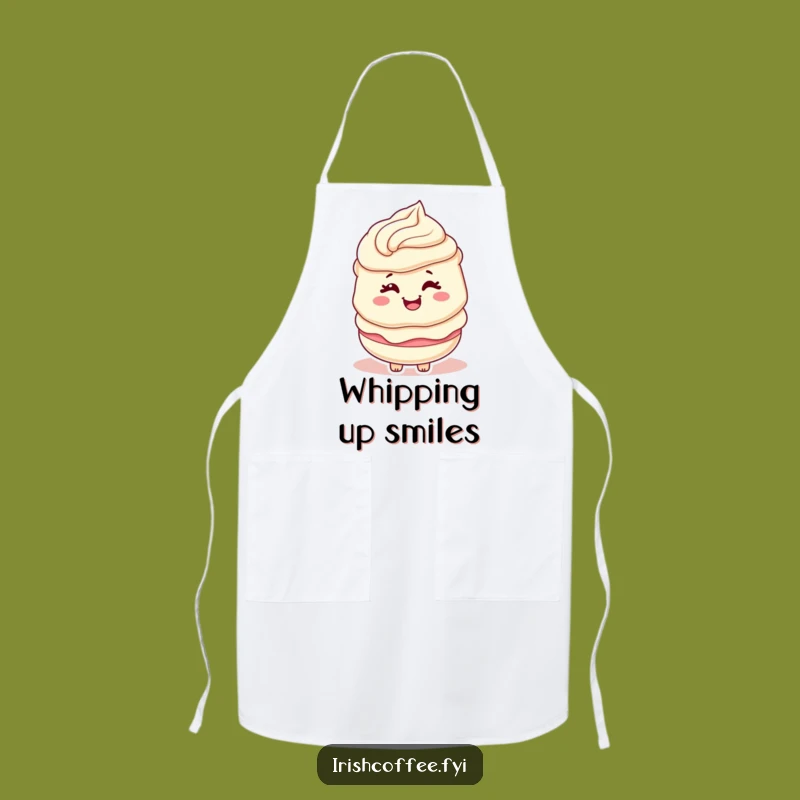 Funny Cream Layer Character Apron a Sweet Kitchen Gift for Bakers