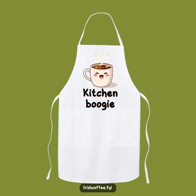 Funny Dancing Coffee Apron: Cook with Steamy Joy and Happy Moves