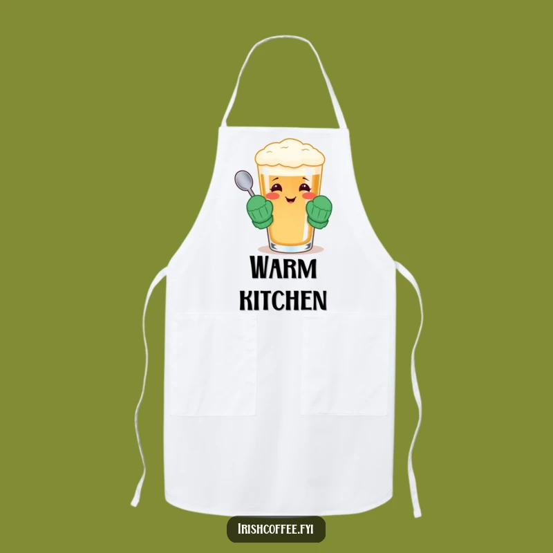 Funny Irish Coffee Apron - Cook With Cozy Cheer - Perfect Funny Gift