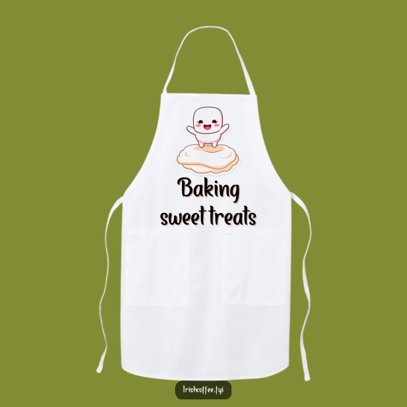 Funny Marshmallow Bounce Apron - Kitchen Sweet Topping Wear, Great Funny Gift