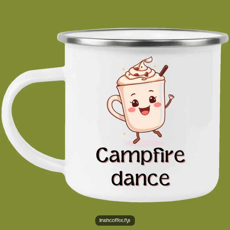 Funny Hot Chocolate Dance Camping Mug: Cozy Adventures, Hilarious Gift
