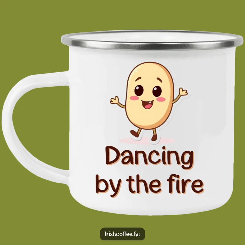 Durable Funny Coffee Bean Camping Mug - Tap Dancer, Outdoor Gift