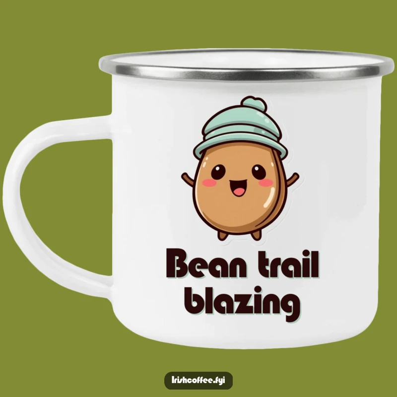 Funny Coffee Bean Hat Camping Mug: Adventure with Bean Style, a Hilarious Gift