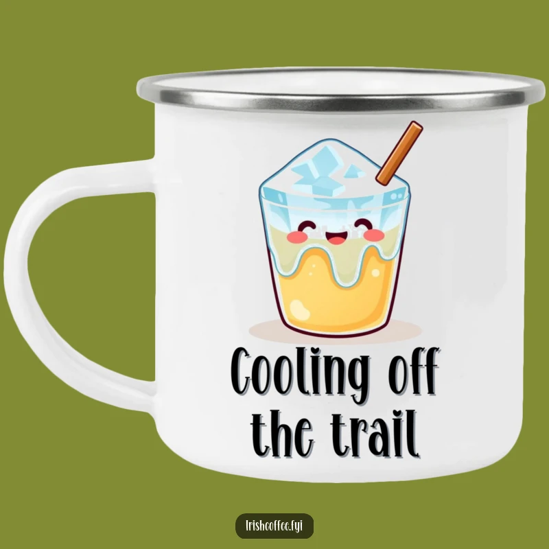 Funny Melting Ice Cube Camping Mug - Relaxed Adventures, Ideal Funny Gift