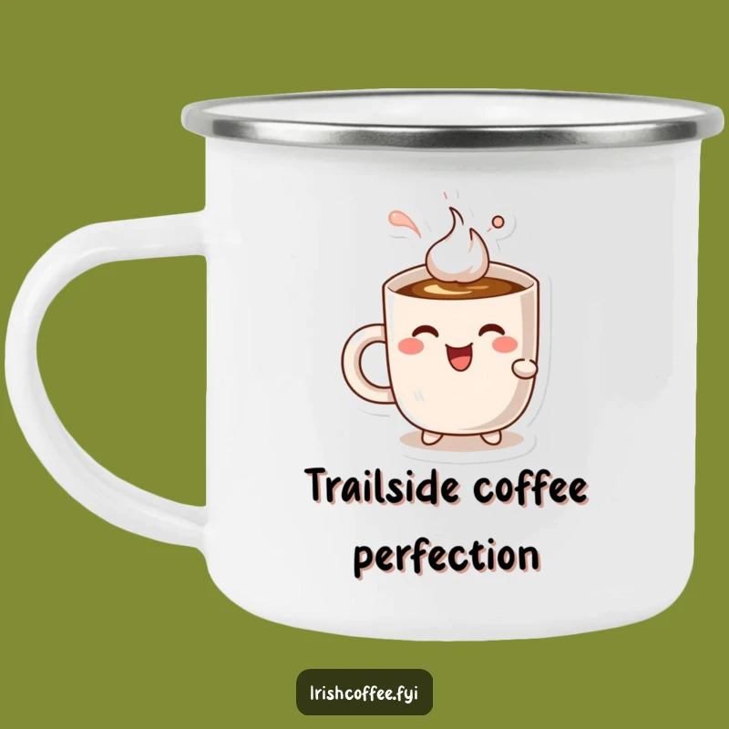 Funny Mug Sips Coffee Camping Mug - Your Delightful Outdoor Brew Companion