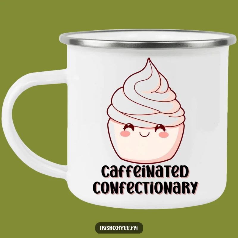 Funny Whipped Cream Wink Camping Mug: Delightful Sips for Outdoor Adventures!