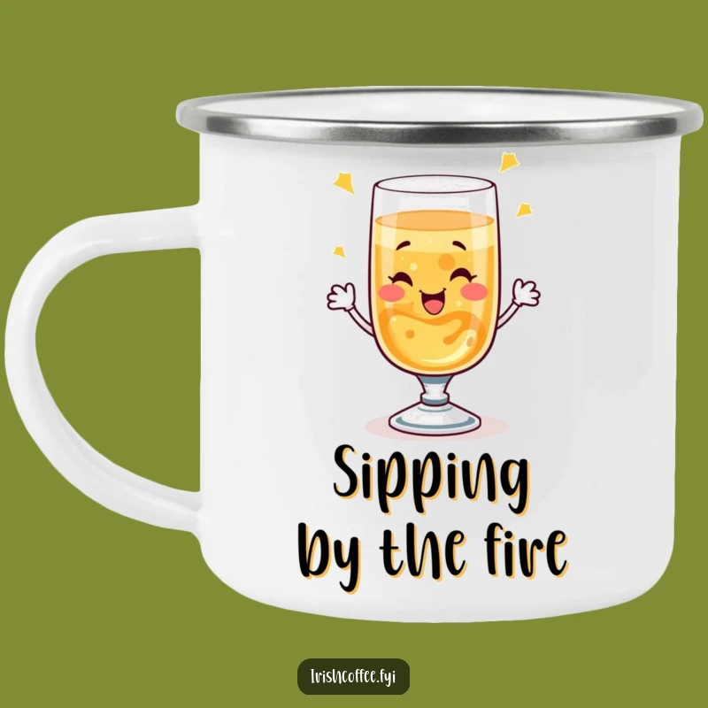 Funny Whiskey Toast Camping Mug: Durable Wink Glass, Outdoor Humor Gift
