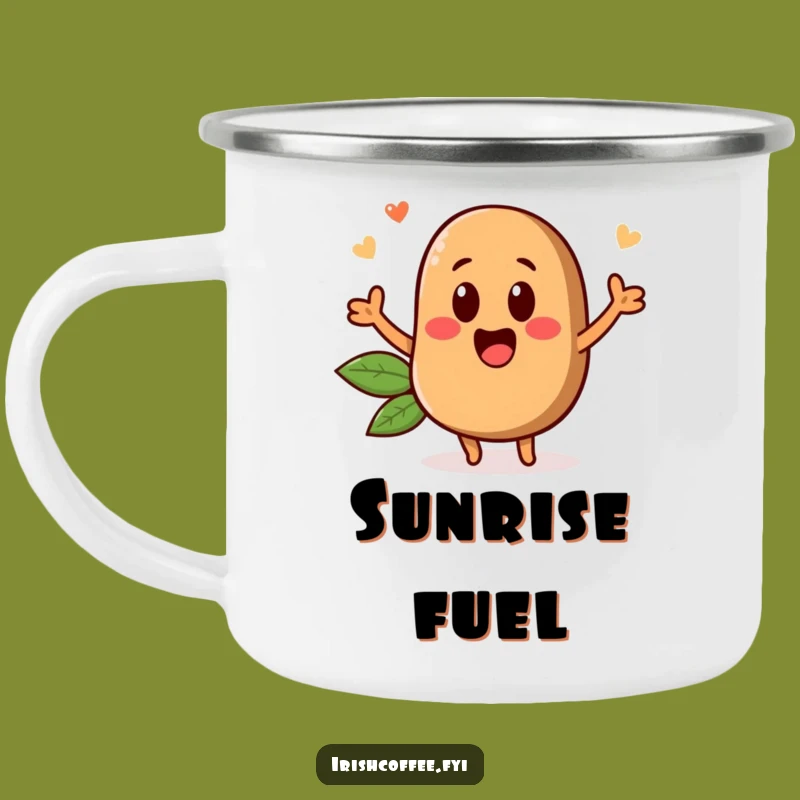 Funny Coffee Bean Camping Mug: Adventure Fuel with This Hilarious Gift