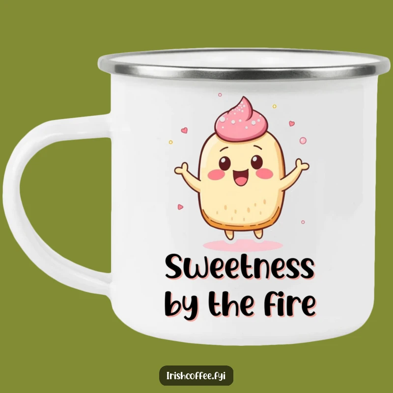 Funny Pastry Camping Mug - Durable & Sweet Outdoor Drinkware