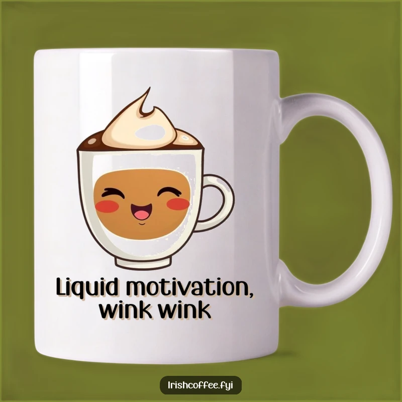 Funny Coffee Mug Gift: Happy Winking Coffee Cup, Your Perfect Morning Laugh