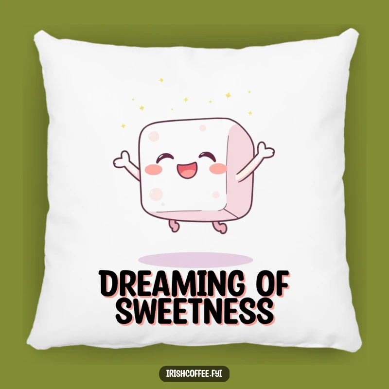 Cozy Funny Sugar Cube Joy Pillow: Soft Cushion with a Leaping Cube, Cozy Funny Gift