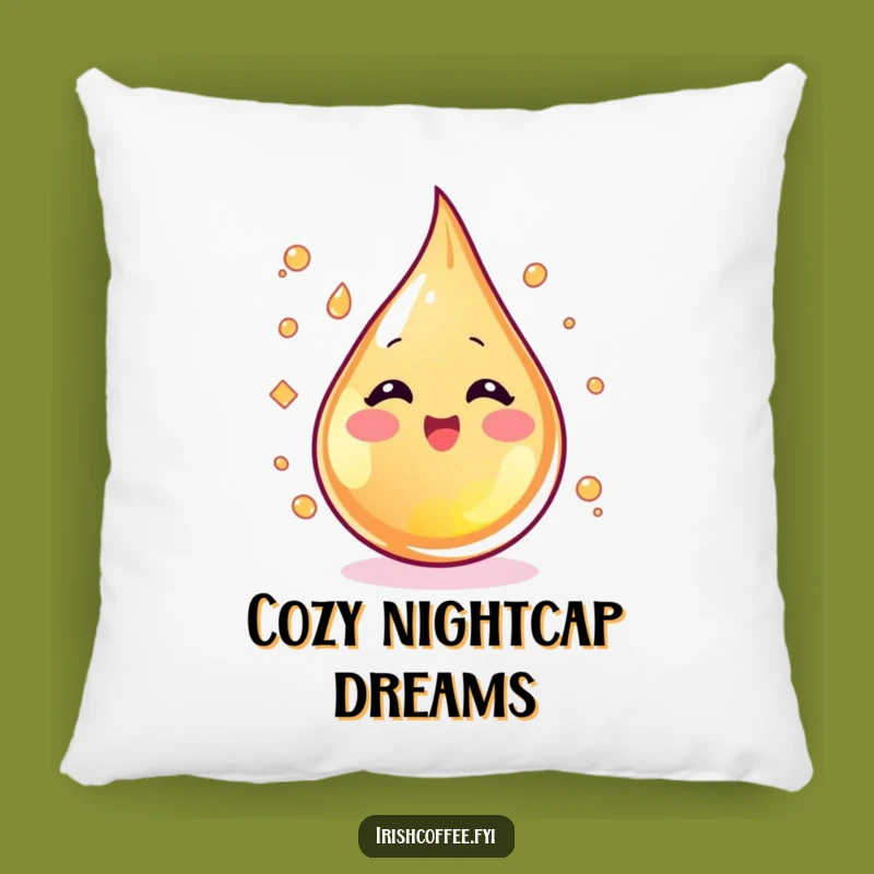 Funny Whiskey Pillow - Cozy Comfort with a Humorous Droplet Design