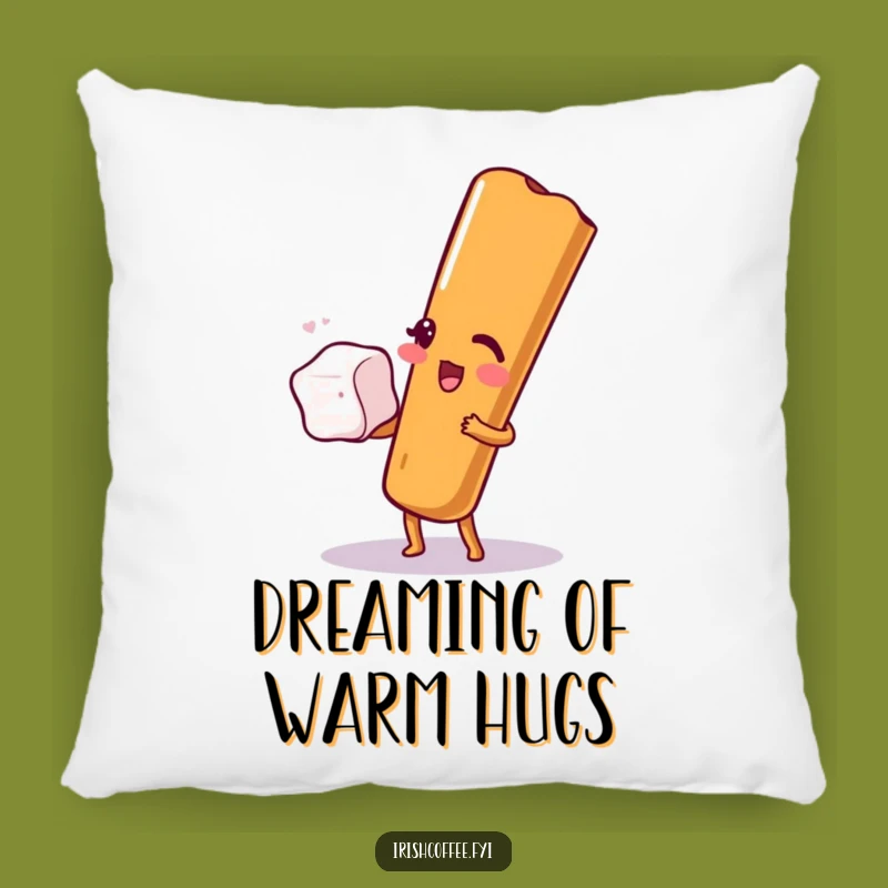 Funny Pillow: Cinnamon Winking Sugar Balance, Cozy Comfort with Spiced Humor
