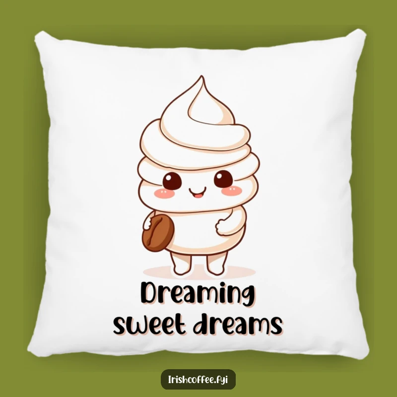 Funny Whipped Cream Coffee Pillow: Cozy Up with Sweet Comfort