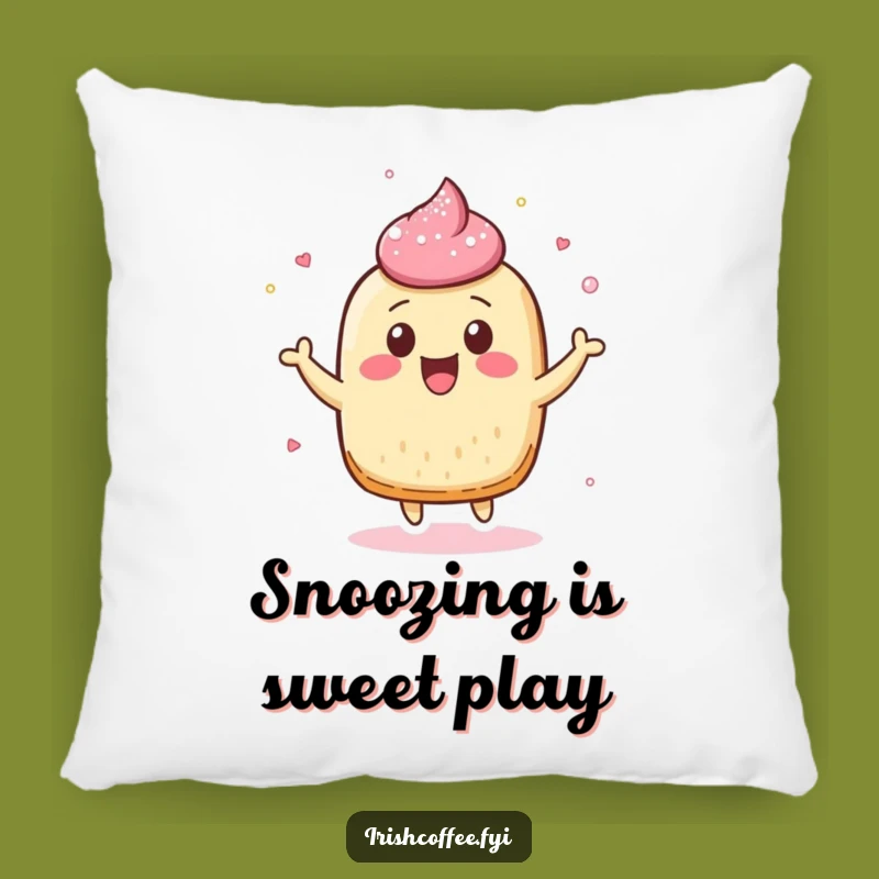 Funny Pastry Bounce Pillow - Cozy Comfort & Hilarious Sweet Accent