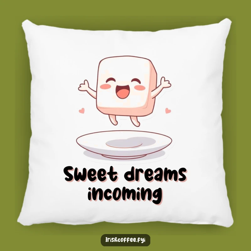 Funny Sugar Cube Character Pillow an Exciting and Cozy Decor Gift