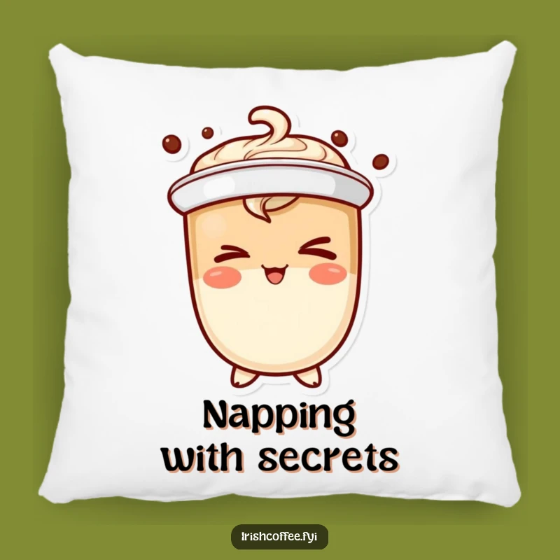 Funny Winking Coffee Pillow: Cozy Comfort with a Playful Secret