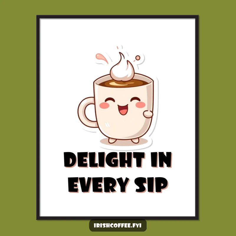 Funny Mug Sips Coffee Digital Art - Instant Coffee Delight for Your Screens