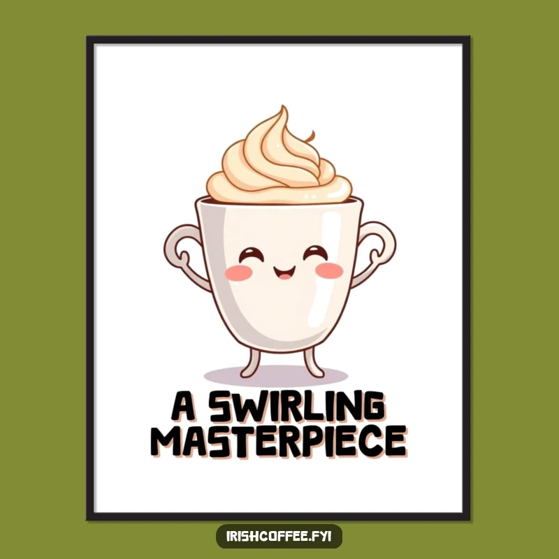 Funny Jigging Coffee Cup Print - Morning Energy Art, Instant Download Gift