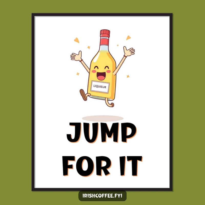 Funny Liqueur Bottle Digital Art - Instant Celebration Decor - Perfect Funny Gift