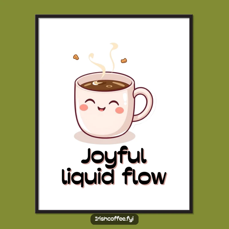 Funny Giggle Mug Digital Art: Instant Humor Download, Perfect Gift for Walls