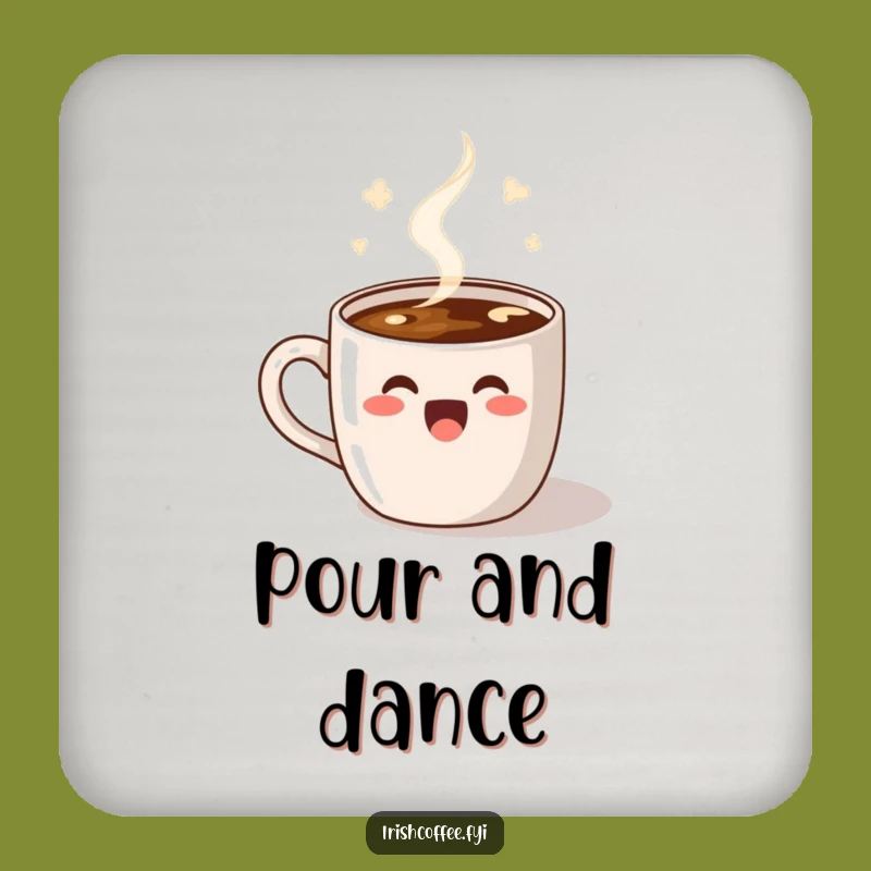 Funny Dancing Coffee Coasters: Protect Surfaces with Steamy Moves