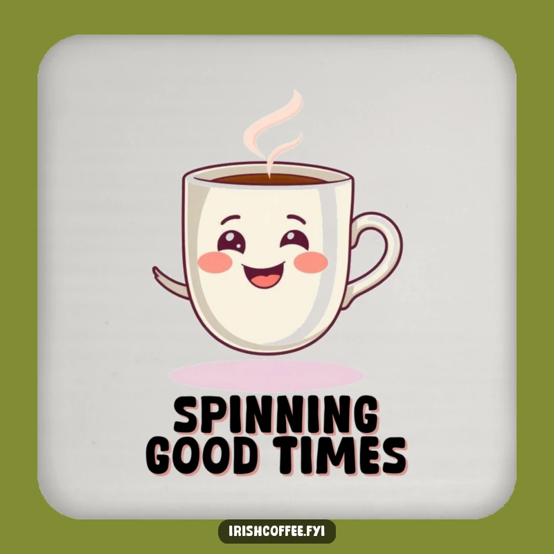 Funny Espresso Cup Coasters: Protect Surfaces with Playful Energy