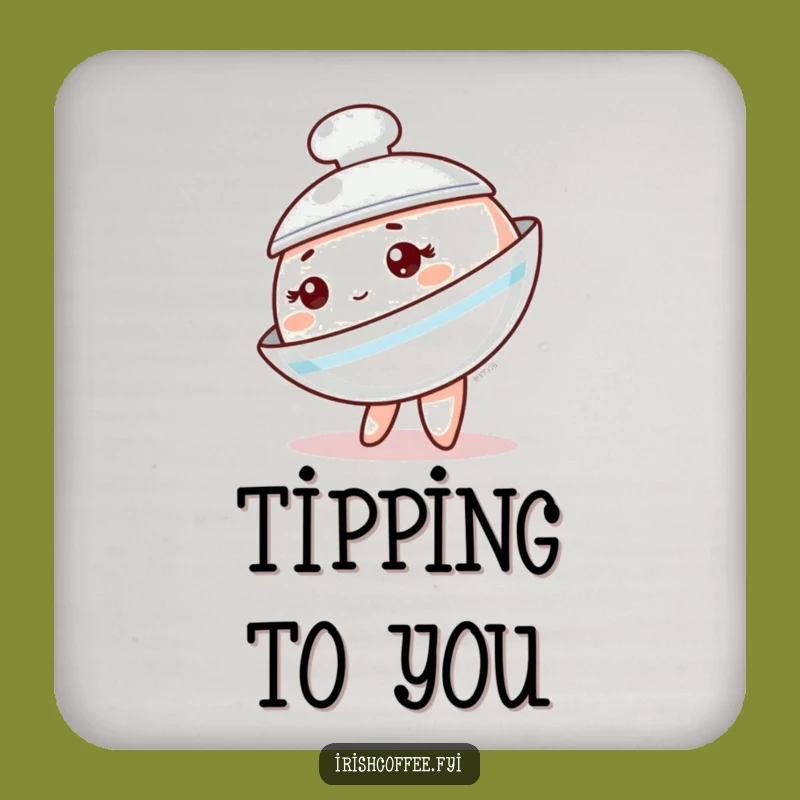 Funny Saucer Tipping Coaster: Table Tableware Character Protector, Ideal Funny Gift!