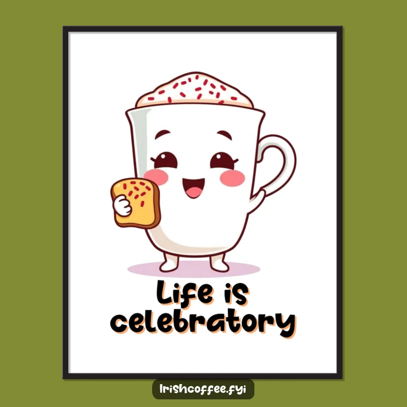Funny Coffee Toast Poster: Add Cheer and Celebration to Your Walls
