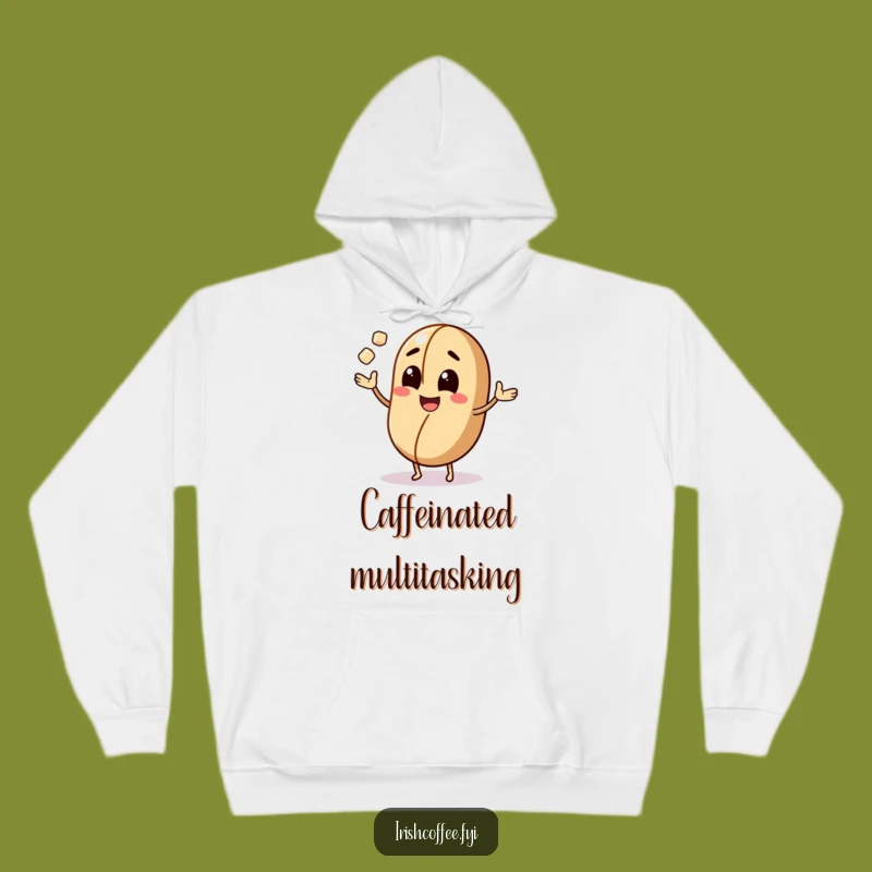 Funny Coffee Bean Juggling Hoodie: Cozy Up with Caffeinated Comfort
