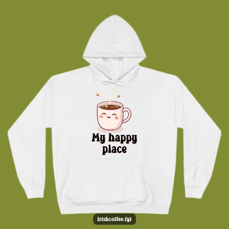 Funny Giggle Mug Hoodie: Cozy Coffee Lover Apparel, Perfect Humorous Gift