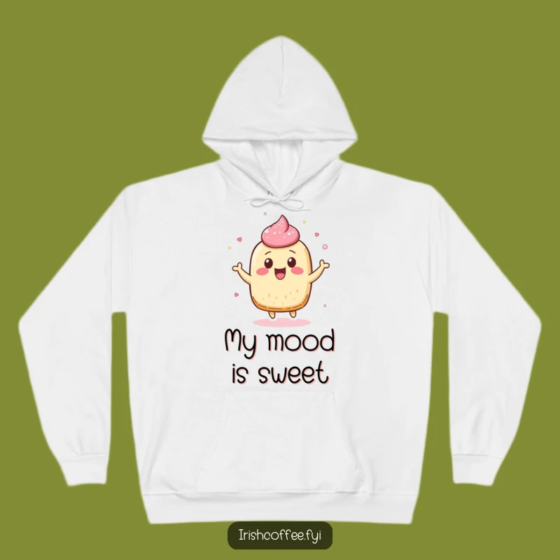 Funny Pastry Character Hoodie - Cozy & Sweet Comfort with Hilarious Design