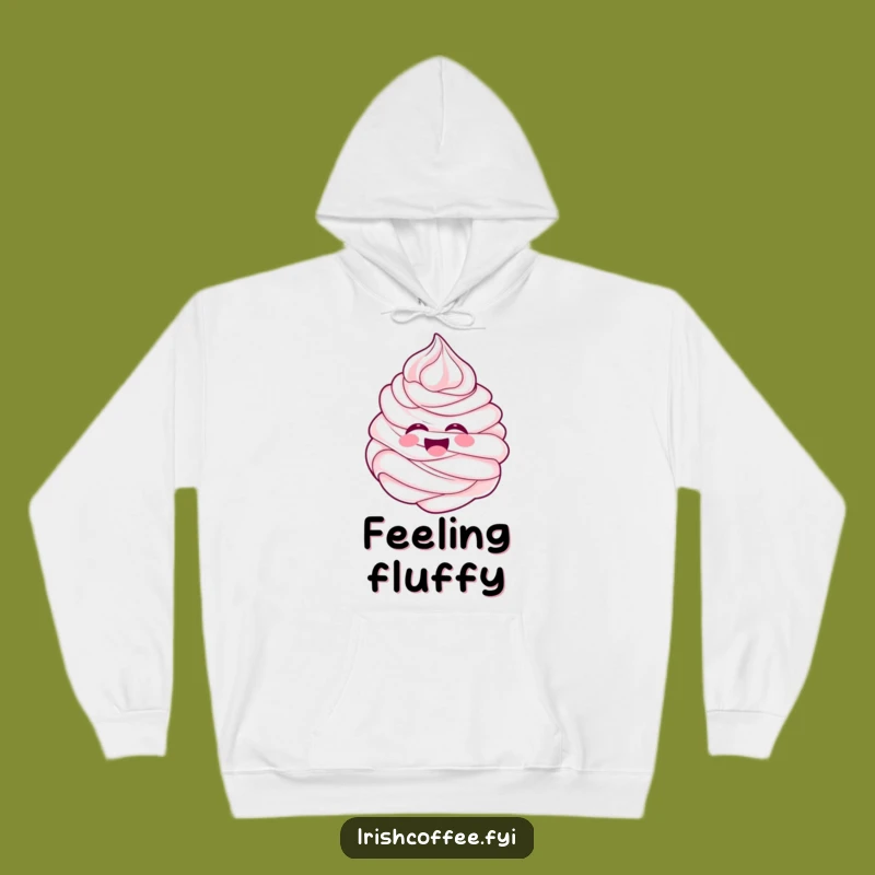 Funny Whipped Cream Hoodie - Cozy Up with This Humorous Swirl Design
