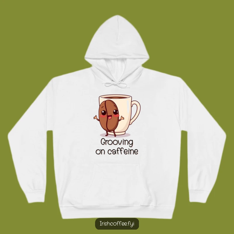 Funny Dancing Coffee Bean Hoodie - Cozy Moves, Perfect Funny Gift