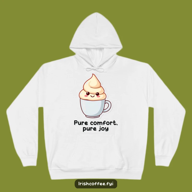 Funny Cream Swirl Hoodie - Cozy & Comical Character Apparel