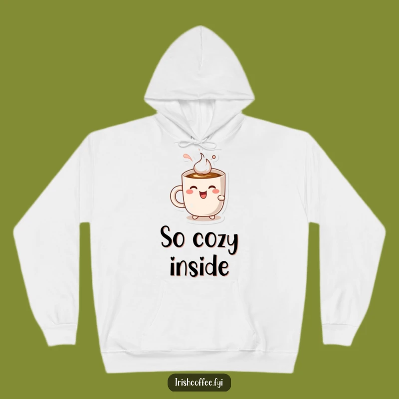 Cozy Funny Mug Sips Coffee Hoodie - Warmth and Delightful Brews