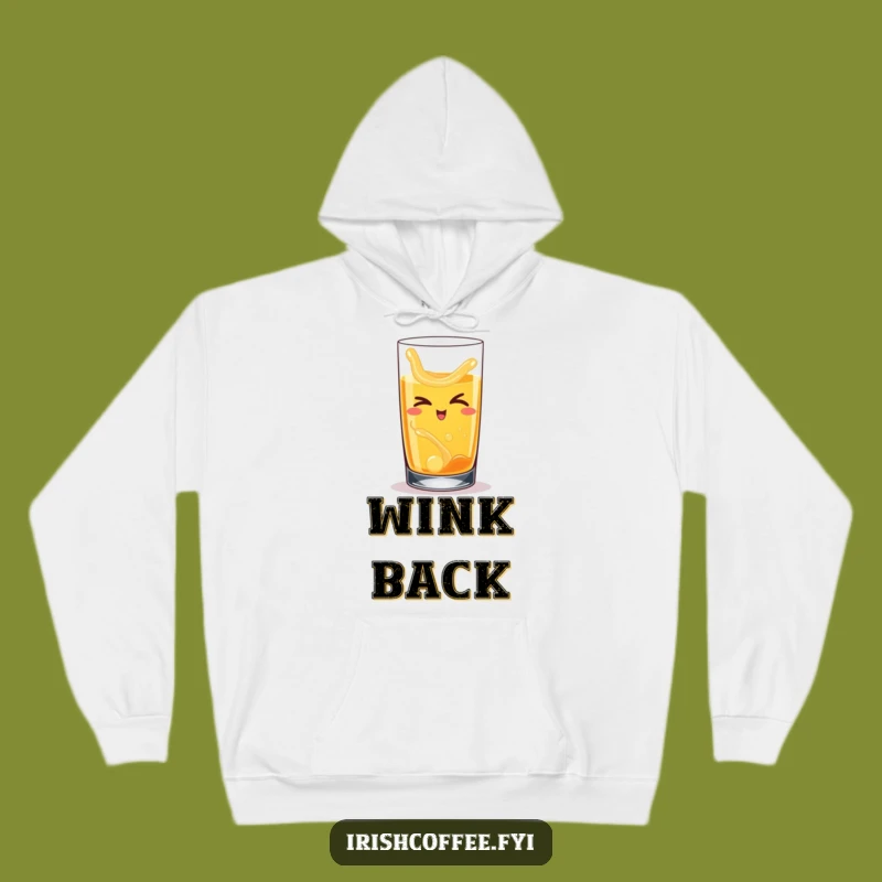 Funny Winking Whiskey Hoodie - Cozy Up With Character - Perfect Funny Gift