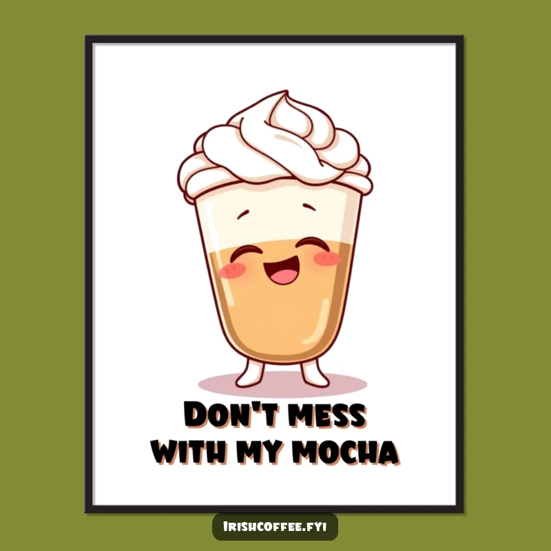 Free Printable Wall Art: Giggling Coffee Wobble - Funny Kitchen Decor Downloadable!