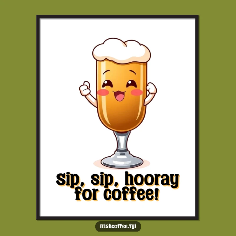 Free Printable Irish Coffee Art: Raise a Toast! Funny Downloadable Decor