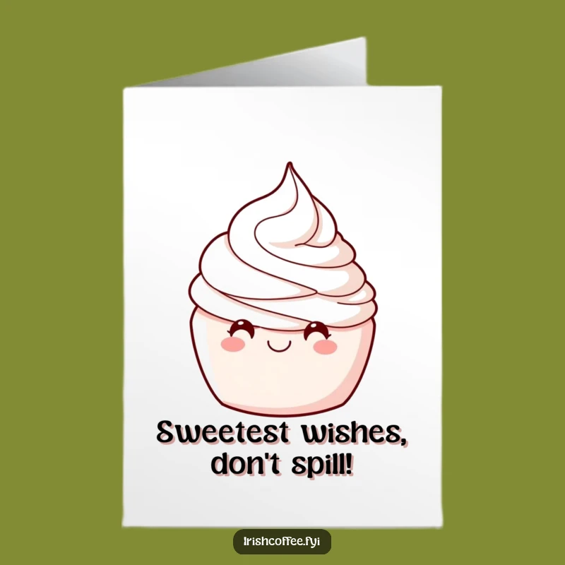 Free Printable Whipped Cream Birthday Card: Wink-Worthy & Funny Downloadable Greeting