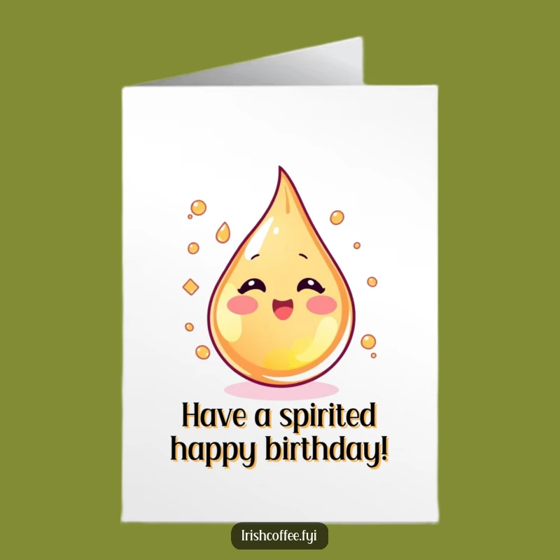 Free Printable Whiskey Birthday Card: Funny Downloadable Gift for Spirits Lovers