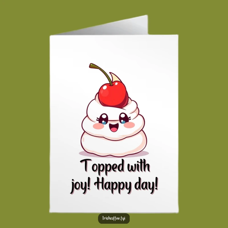Free Printable Birthday Card: Whipped Cream Balance - Funny Downloadable Gift