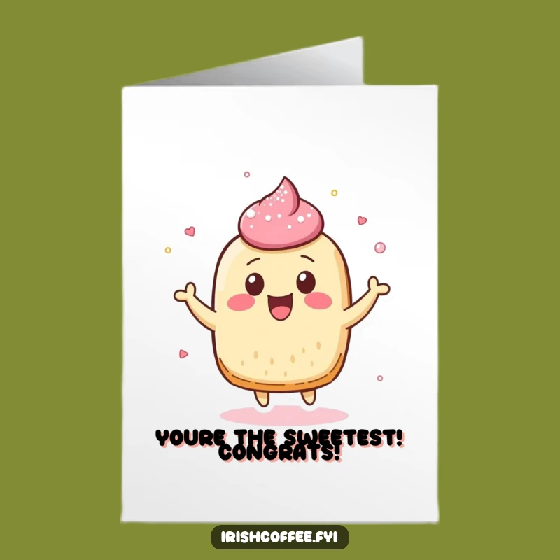 Free Printable Congrats Card: Bouncy Pastry Sugar High Downloadable Gift
