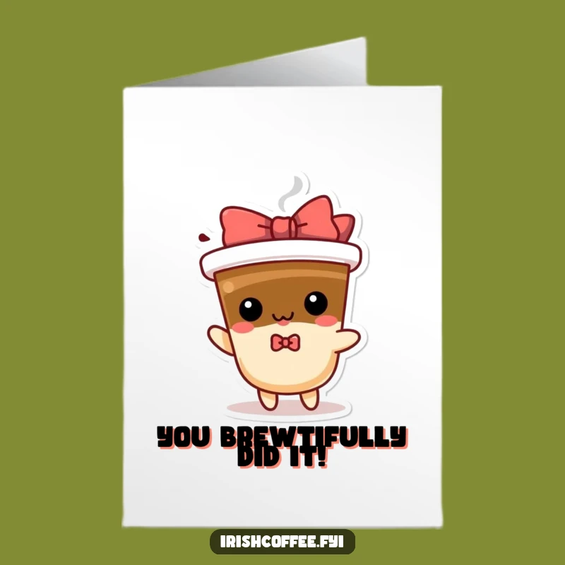 Free Printable Congrats Coffee Card: Hilarious Downloadable Gift for Big Wins