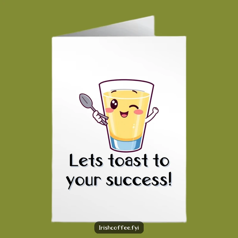 Free Printable Congrats Card: Giggling Shot Glass, Humorous Downloadable Gift!