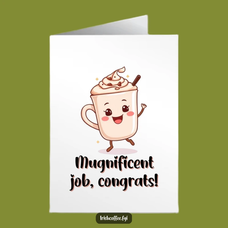 Free Printable Hot Chocolate Dance Congrats Card: Celebrate with a Smile!