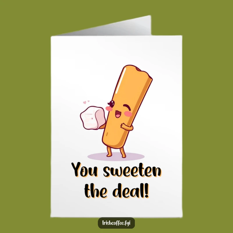 Free Printable Congrats Card: Winking Cinnamon, Humorous Downloadable Gift!