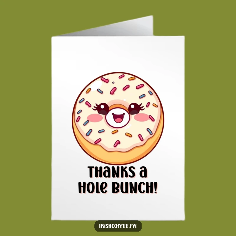 Free Printable Donut Thank You Card: A Wink of Gratitude